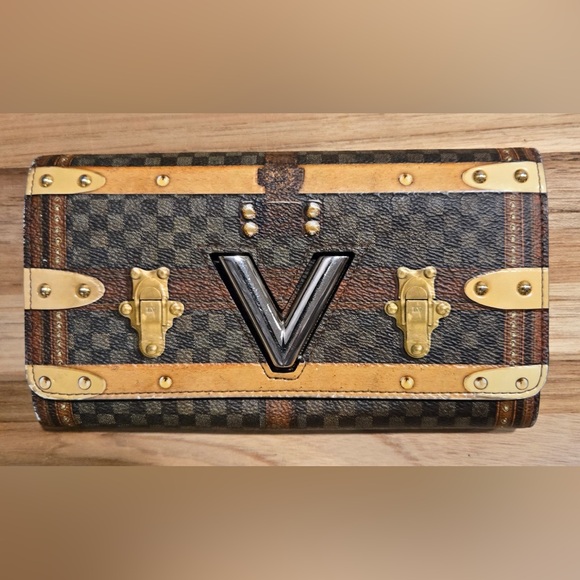 COA INCLUDED Louis Vuitton Portefeuille Sarah Twist Damier LIMITED EDITION RARE - Picture 3 of 17